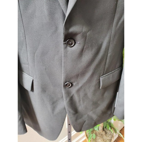 Alfani Men Black Long Sleeve Single Breasted Two Buttons Fitted Blazer Size 38L - Picture 3 of 12